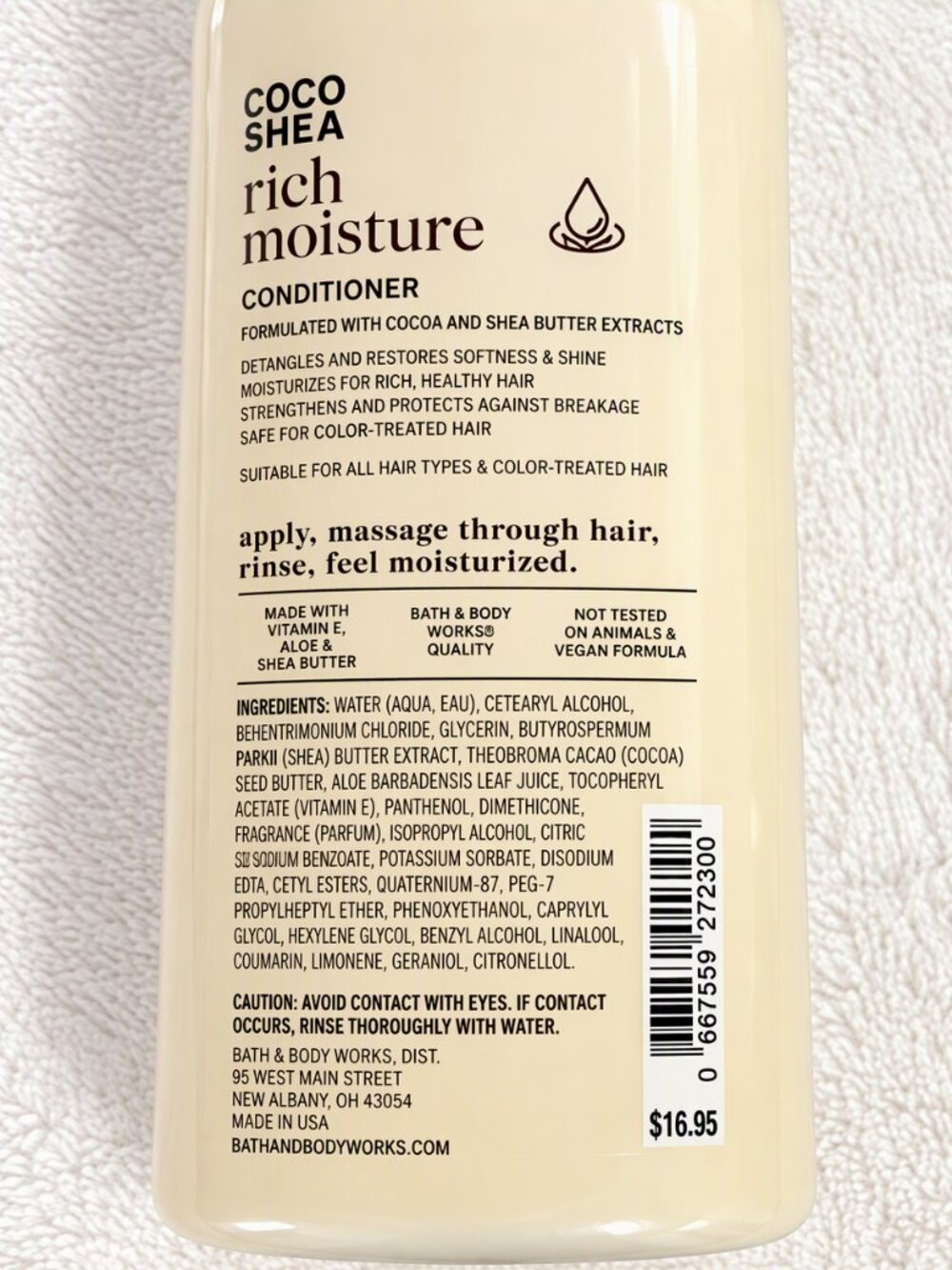 NWT Bath & Body Work Coco Shea Rich Moisture Shampoo & Conditioner 2-Pc Set 16oz - Picture 6 of 8